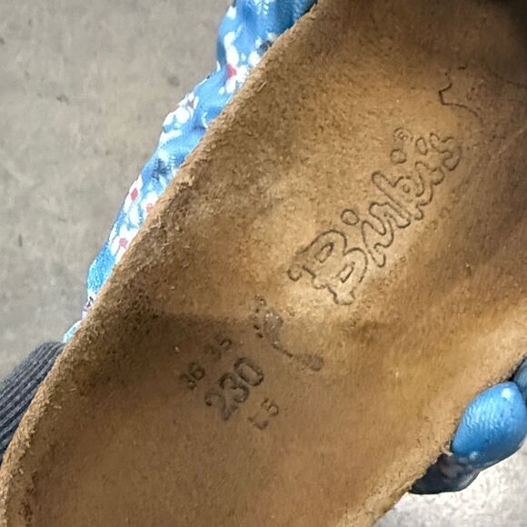 Birkenstock Silver Perforated Slide Sandals - Picture 5 of 5